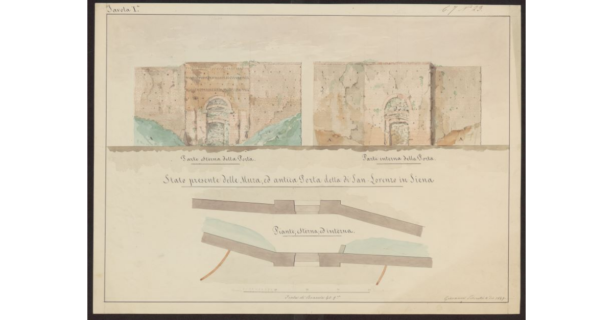 Stato presenta delle mura ed antica Porta di S. Lorenzo in Siena