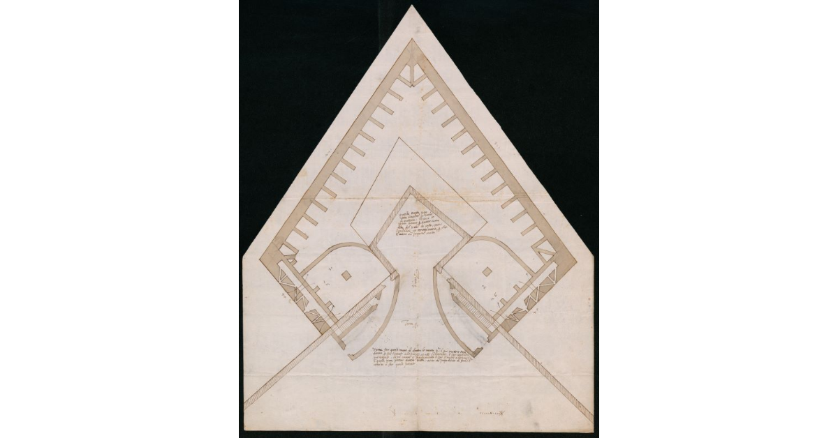[Pianta di un baluardo delle fortificazioni di Portoferraio]