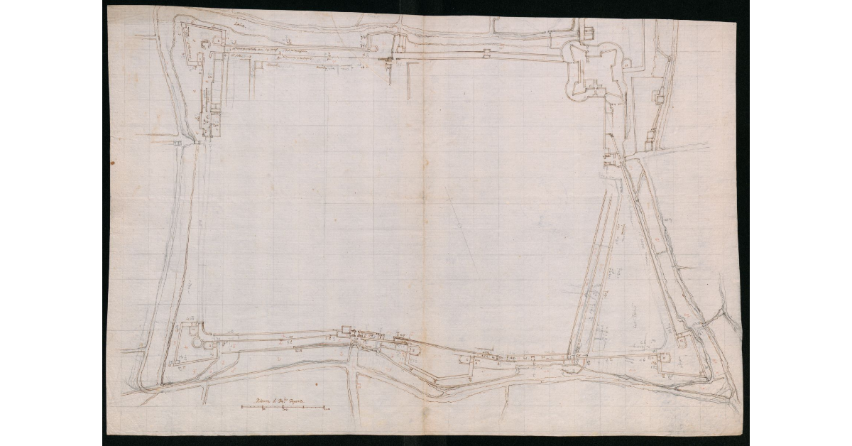 [Pianta del circuito murario di Sansepolcro]