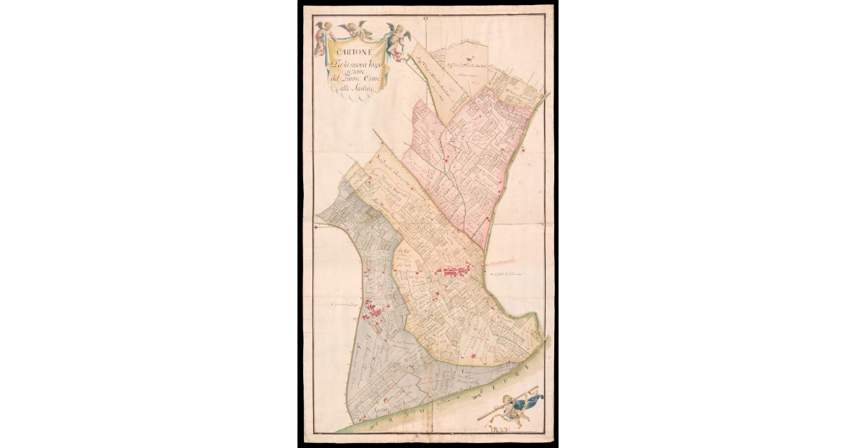 Cartone per la nuova Imposizione del Fiume Orme alle Santine