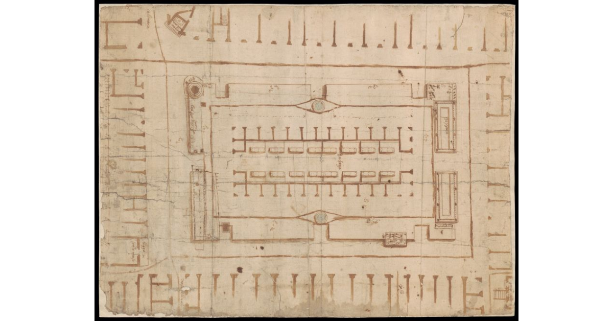 [Pianta del mercato vecchio di Firenze]