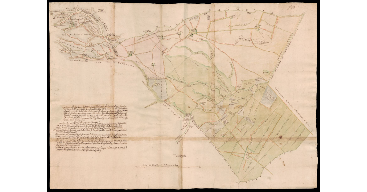 Pianta delle Tenute di Lavaiano dell'Ill.ma e Sacra Religione di Santo Stefano