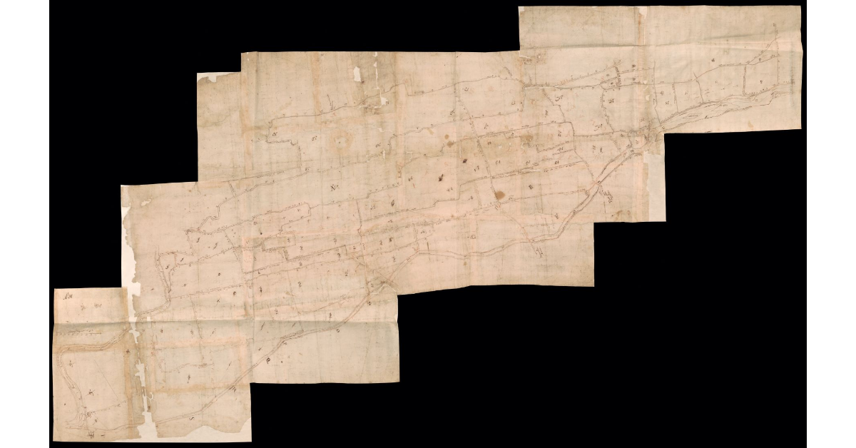 [Pianta delle strade comprese nel territorio di Calenzano e di Campi Bisenzio fra il torrente Marina e il fiume Bisenzio]