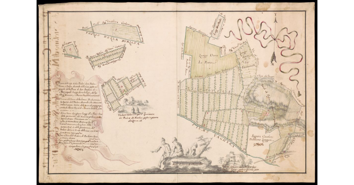 [Mappa dei poderi Barbeti e Gondi a Montopoli]