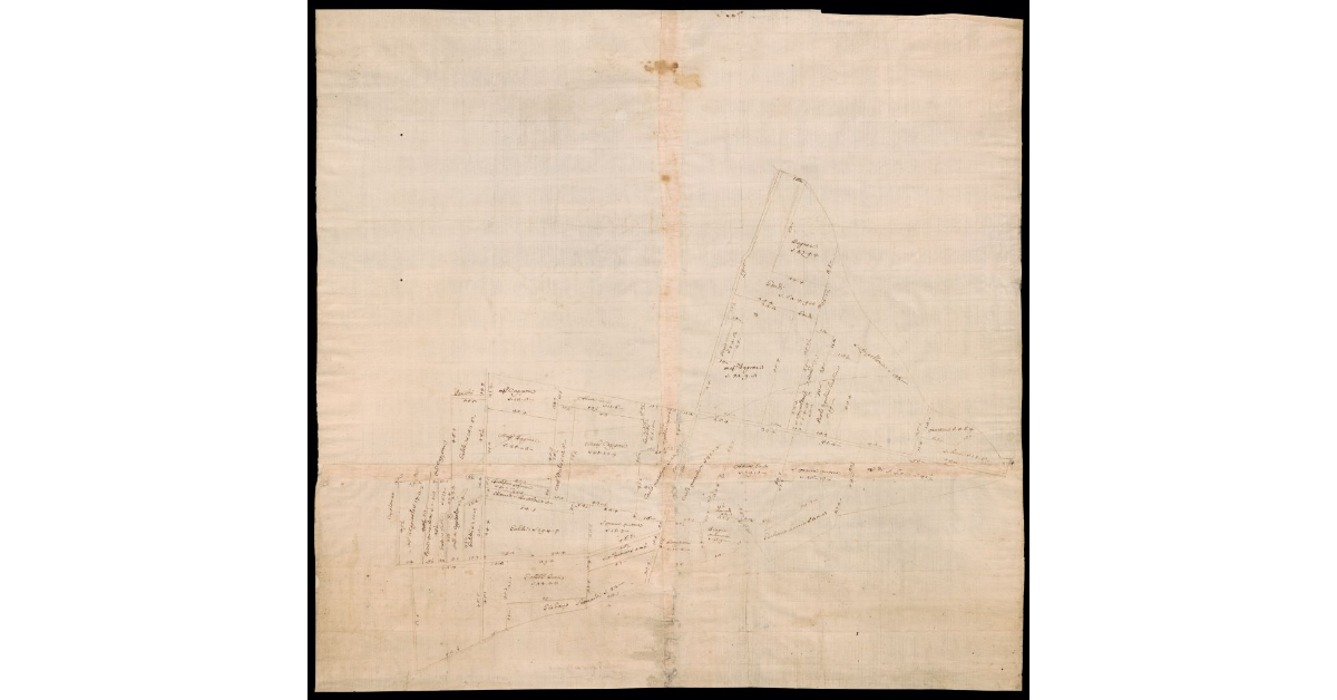 [Sbozzo di appezzamenti di terreno lungo il fiume Arno presso Ugnano e Brozzi]