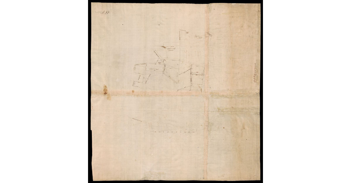 [Sbozzo di appezzamenti di terreno lungo il fiume Arno presso Ugnano e Brozzi]