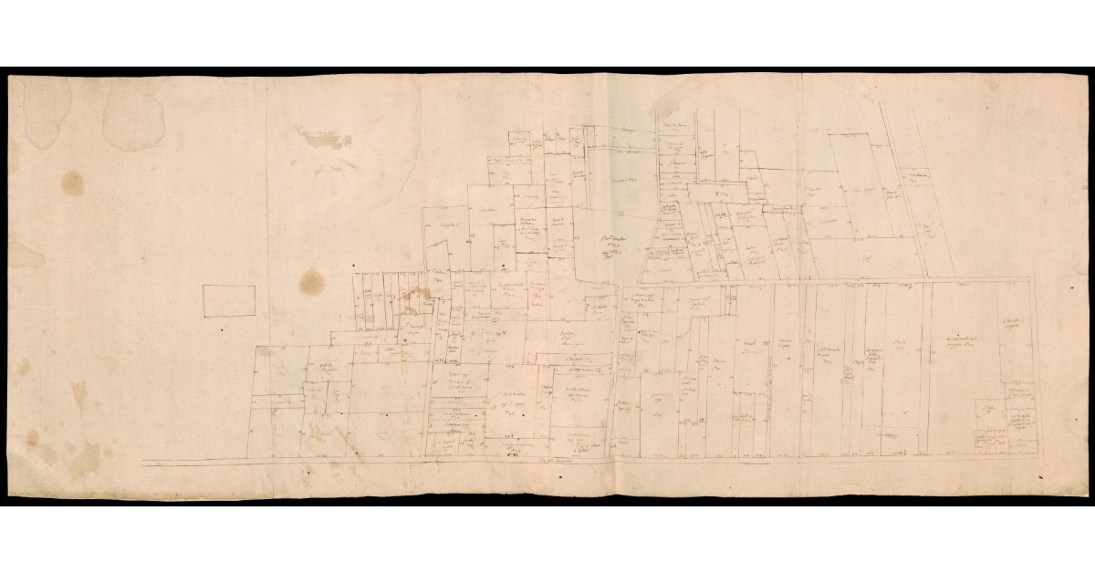 [Pianta di un tratto del fiume Arno presso l'Anconella a valle di Firenze]