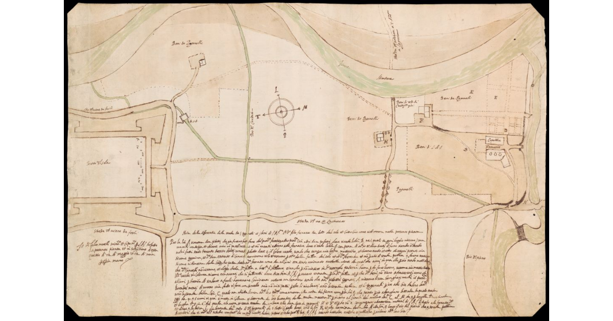 [Pianta della fortezza di Terra del Sole con il territorio circostante]
