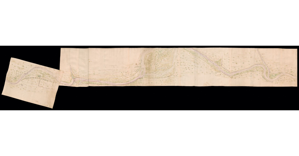 Parte della pianta del Fiume della Chiassa