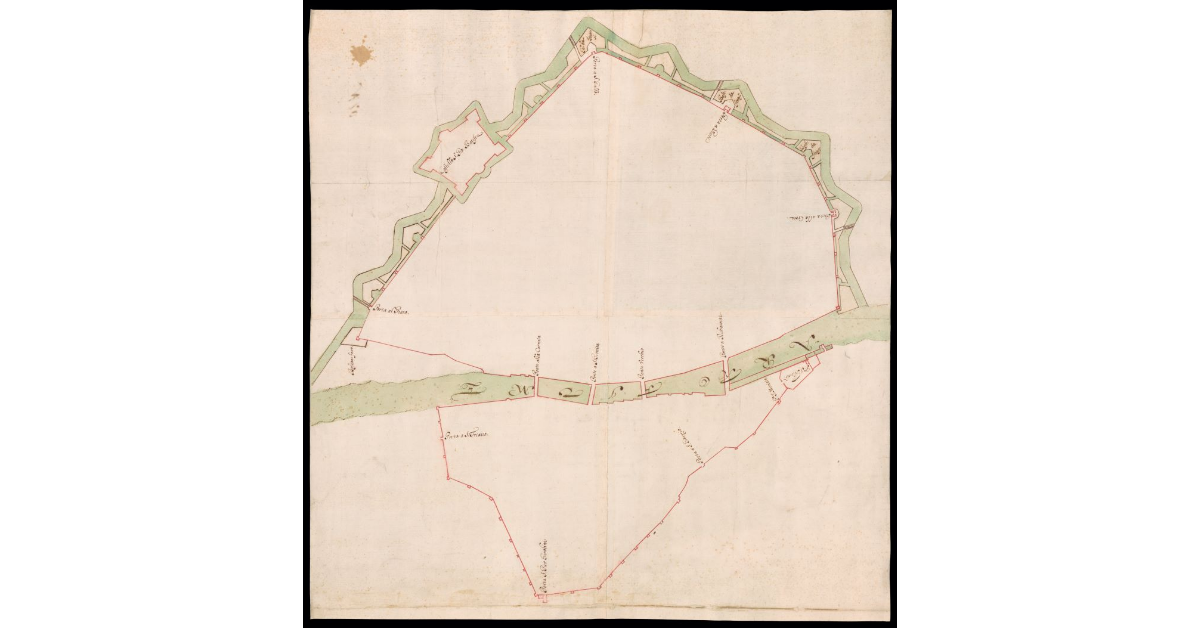 [Pianta del circuito murario di Firenze]