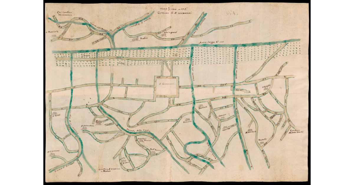 [Pianta del Comune di S. Giovanni Valdarno]