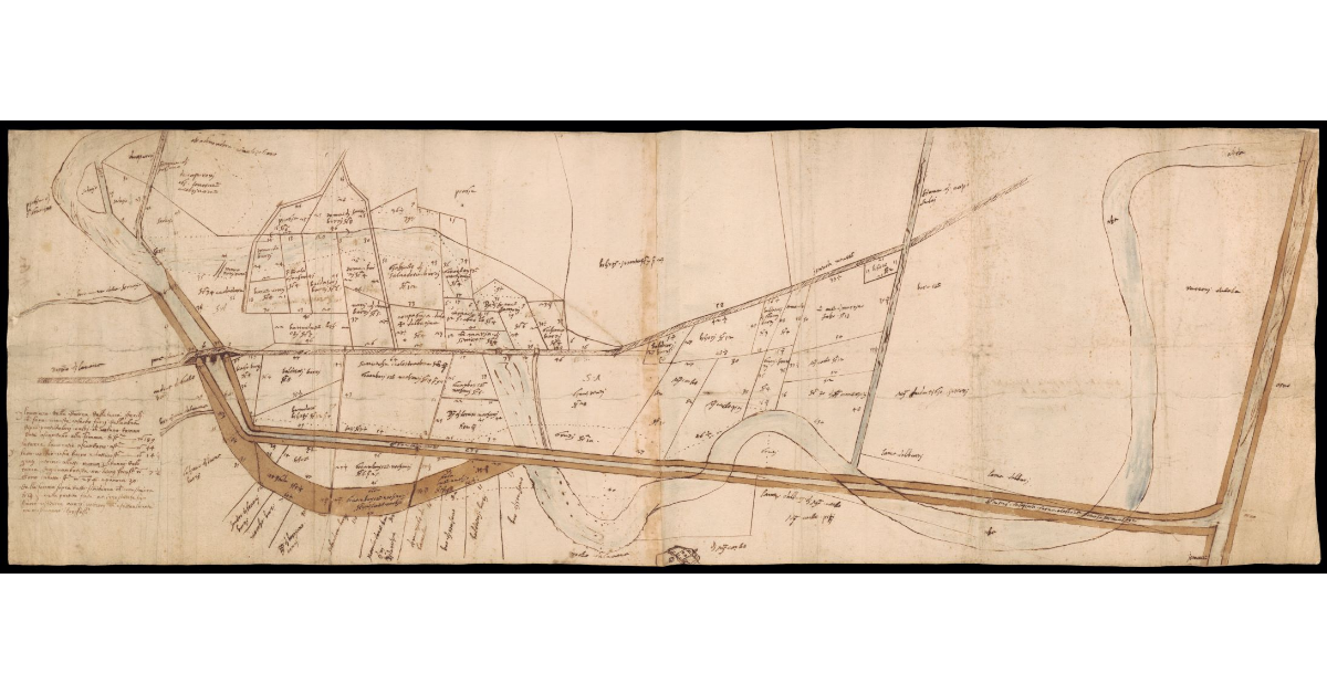 [Pianta della parte terminale della Val d'Ambra fino a Levane]