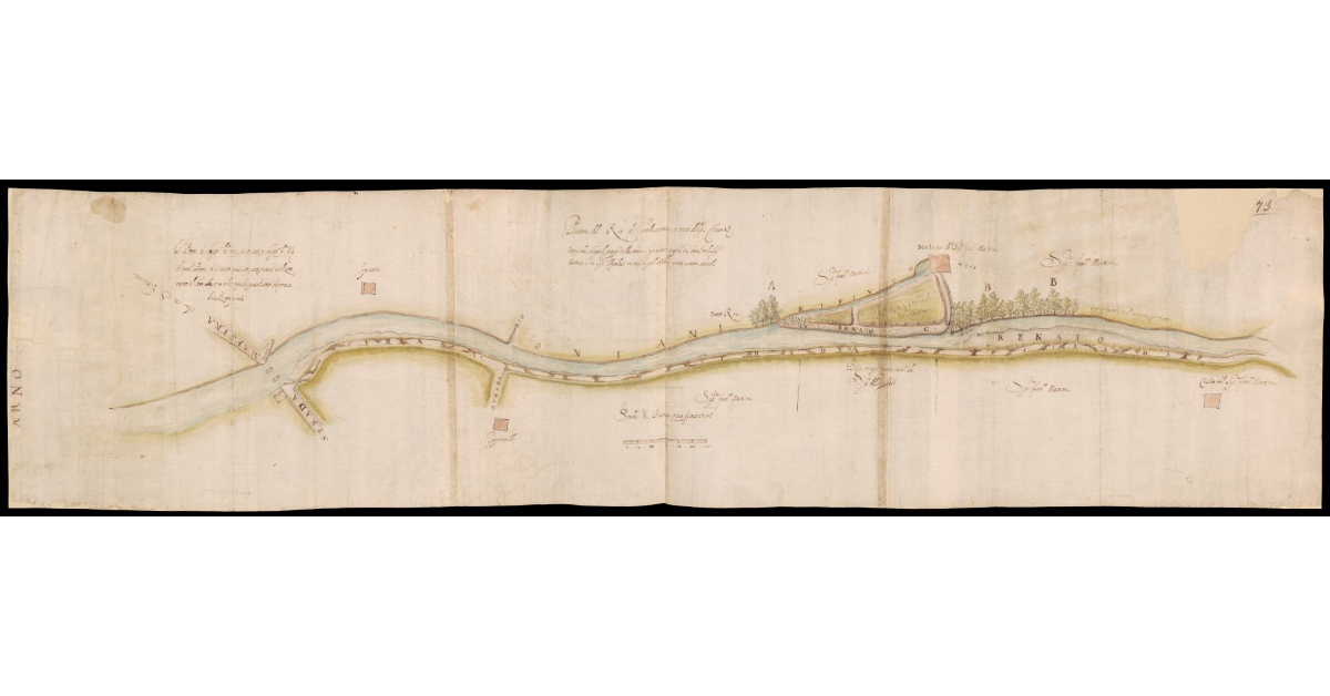 Pianta del Rio di Vacchereccia o vero della Cervia