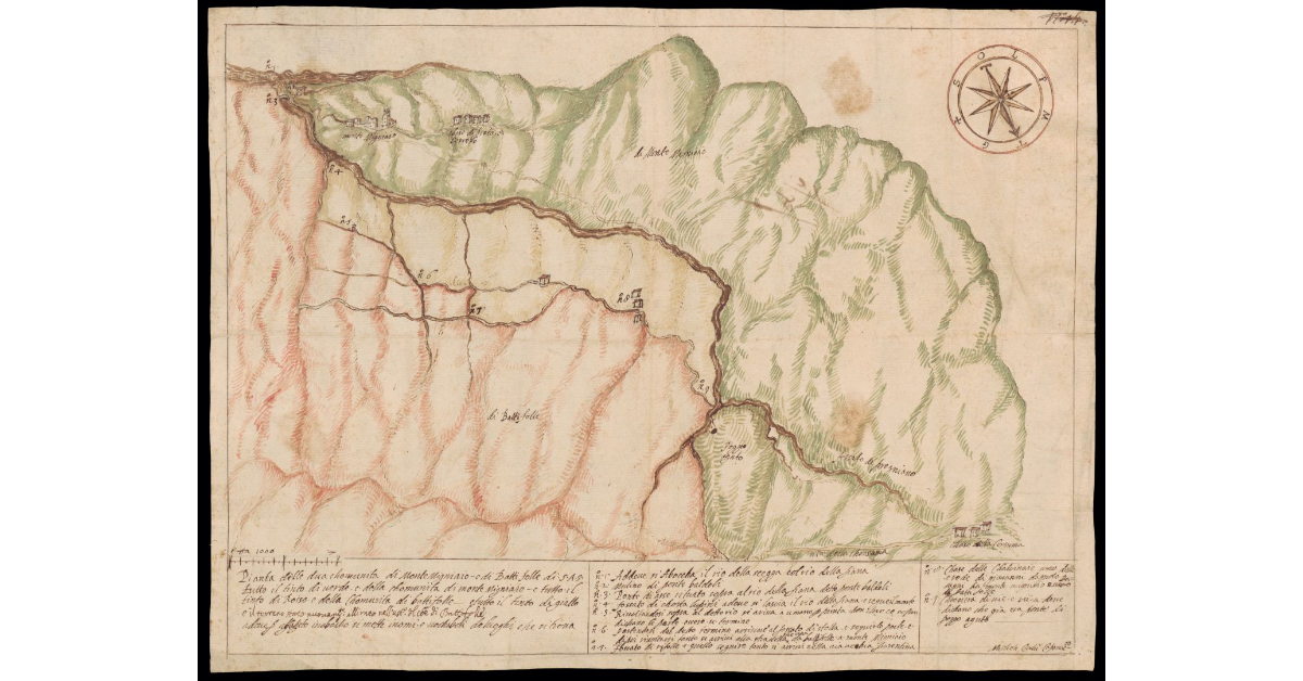Pianta delle due Comunità di Monte Mignaio e Batti Folle di S.A.S