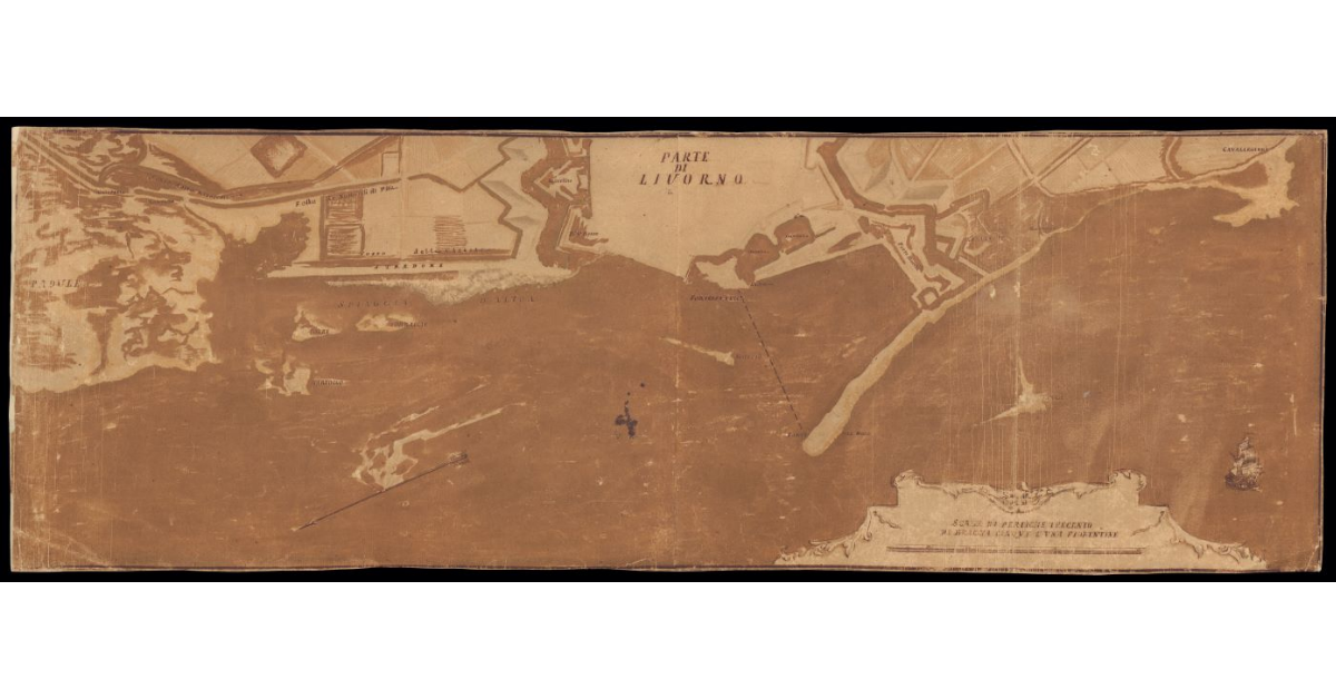 [Pianta di Livorno e del territorio circostante]