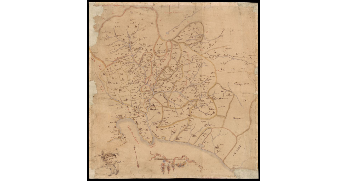 Carta della Lunigiana e suoi confini