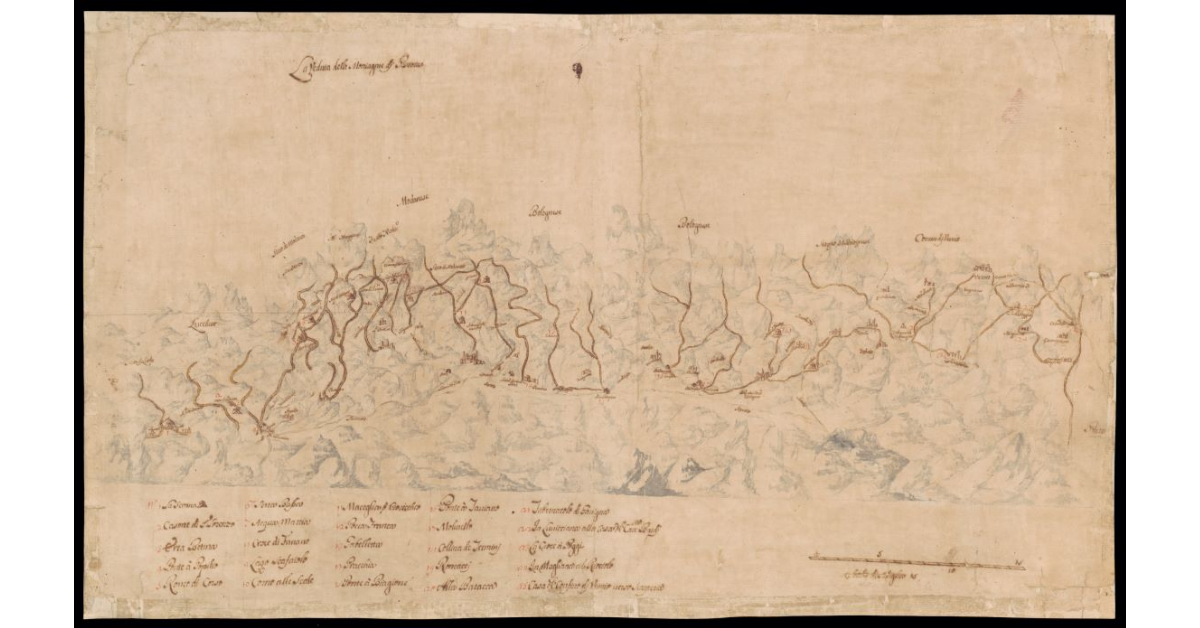 La veduta delle Montagne di Pistoia