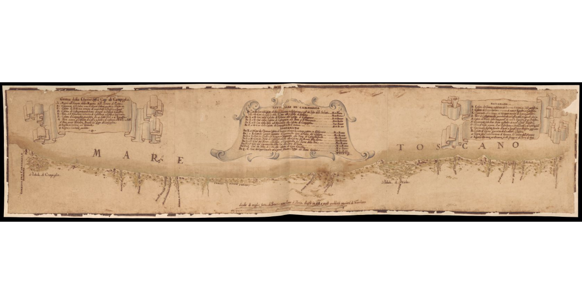 [Pianta del litorale toscano da Campiglia a Chioma]