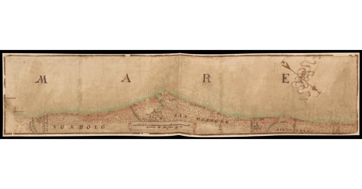 [Pianta del litorale toscano da Livorno a Migliarino e Massaciuccoli]