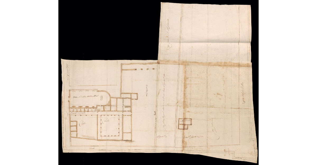 [Pianta del convento e della chiesa di S. Maria Maddalena de' Pazzi a Firenze]