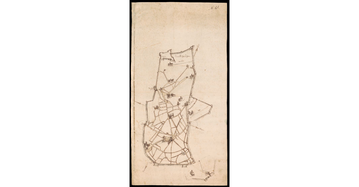 [Pianta schematica della Città di Cortona]