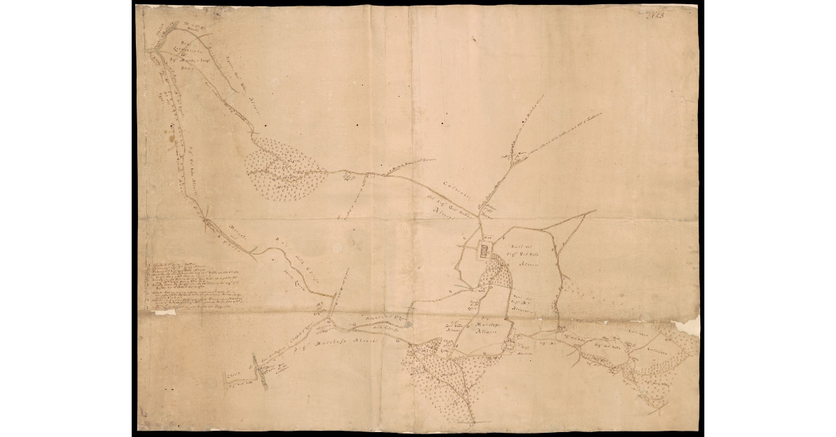 [Pianta del territorio fra Troghi e Incisa dei marchesi Altuiti]