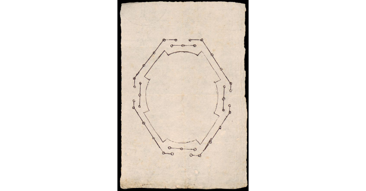 [Pianta della fonte di piazza di Fivizzano]