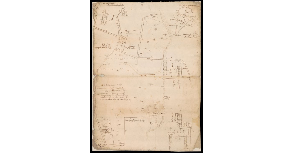 Pianta d'alcuni beni che furono di Battista Giugni posti nel Popolo di S. Maria a Latera [in Mugello]