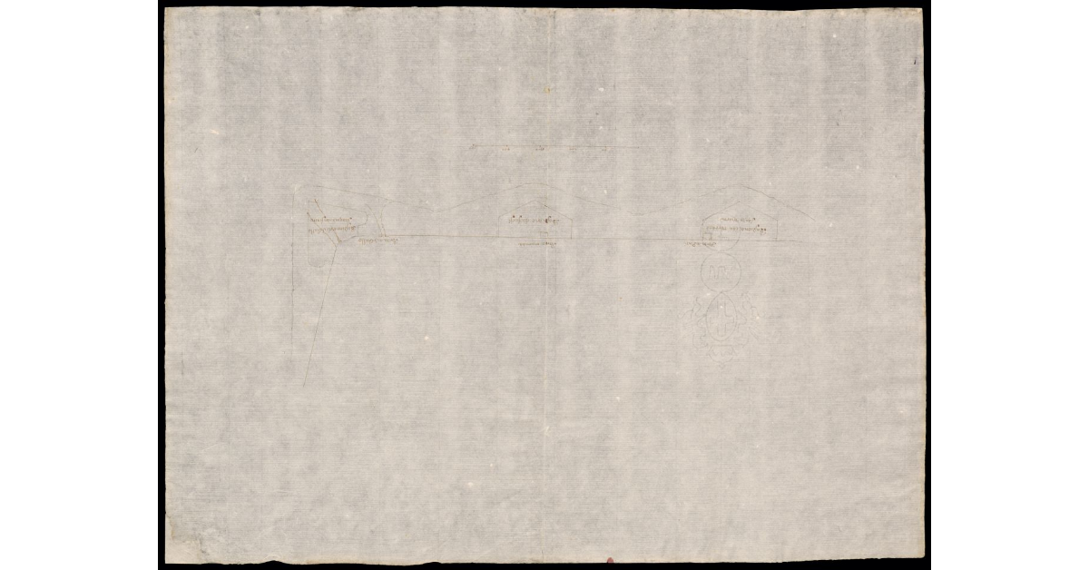 [Disegno della cerchia muraria tra Porta San Gallo e Porta Pinti a Firenze, con bastioni da costruire]