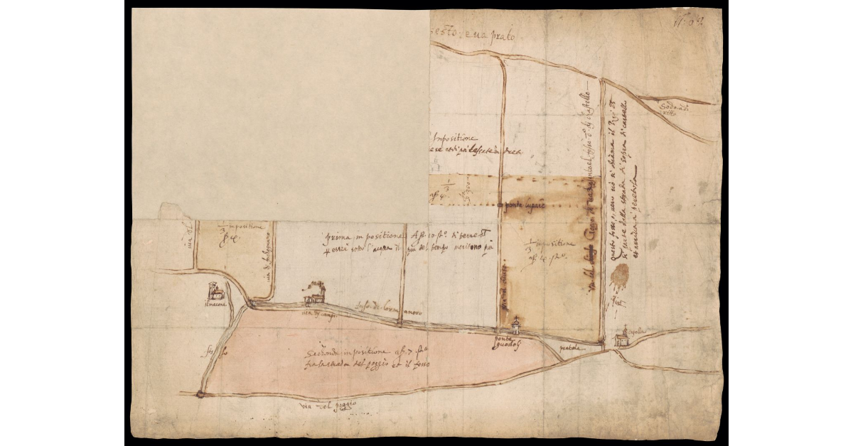 Pianta per il reparto dell'Imposizione del fosso da Castello all'Osmannoro