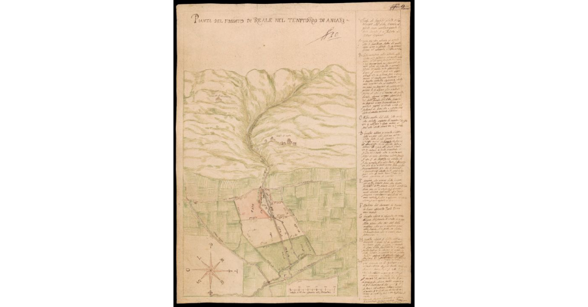 Pianta del Fossato di Reale nel territorio di Anghiari