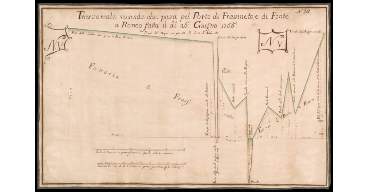 Traversale seconda che passa pel Porto di Frassineto e di Fonte a Ronco