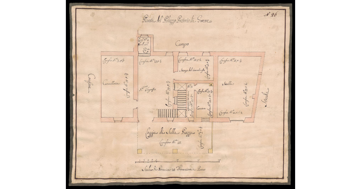 Pianta del Palazzo Pretorio di Greve