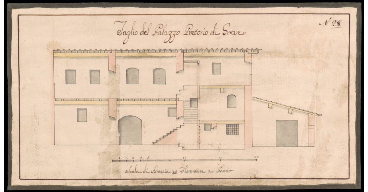 Taglio del Palazzo Pretorio di Greve