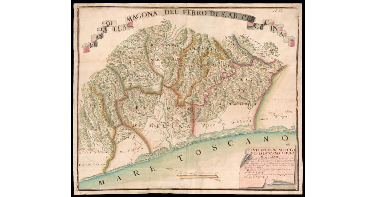 Pianta della Magona del ferro di S.A.R. per Cecina