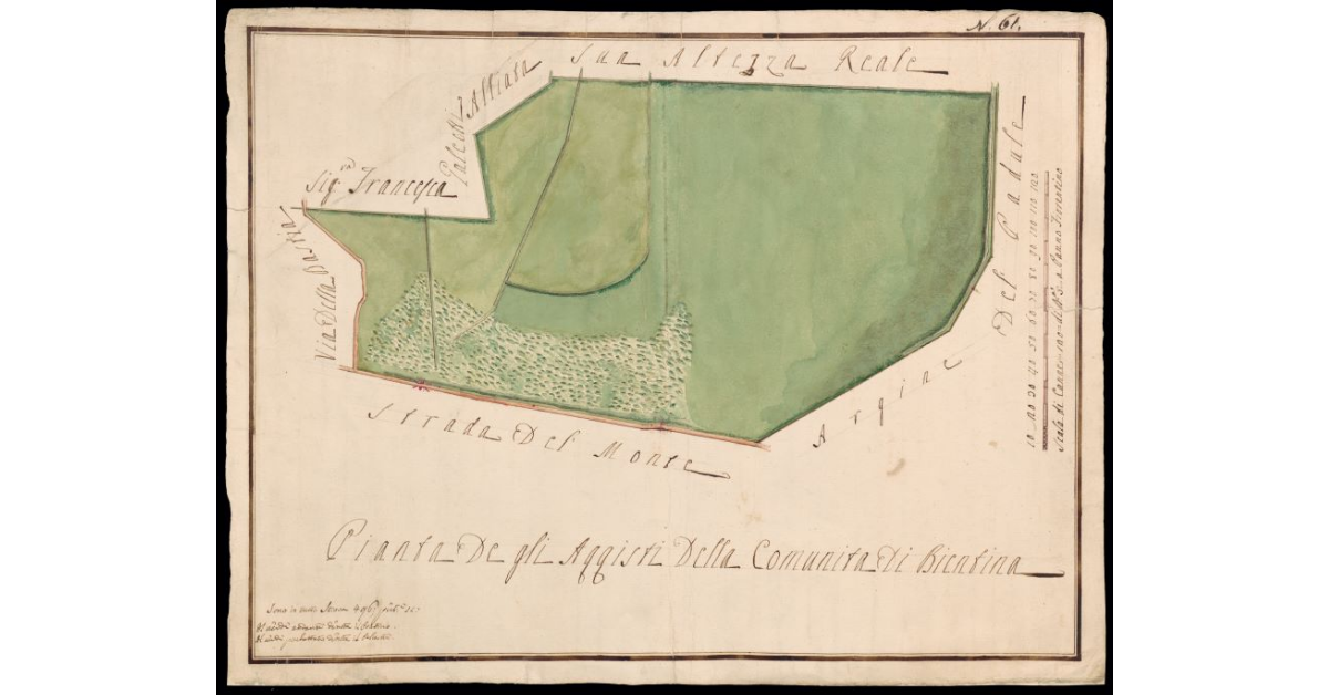 Pianta degli Acquisti della Comunità di Bientina