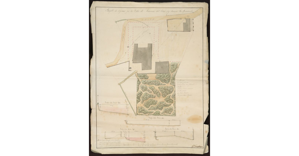Progetti di riforma per la villa di Marciano dell'Ill.mo Sig. Barone Gio. Spannocchi