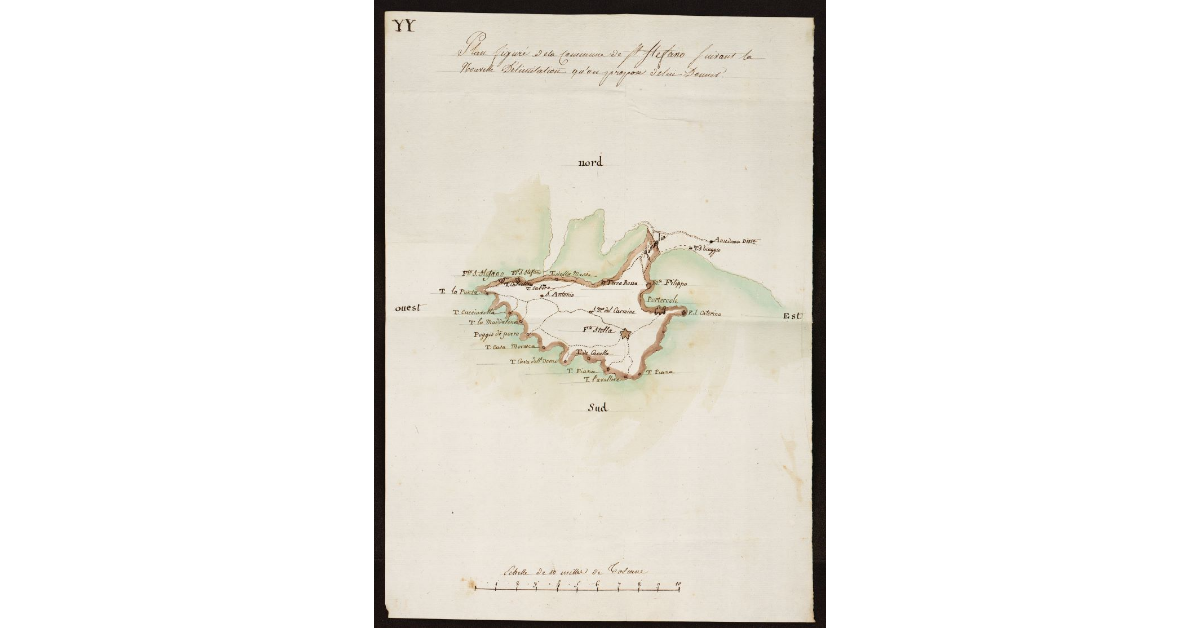 Plan figuré de la Commune de St. Stefano suivant la nouvelle delimitation qu'on propose de lui donner