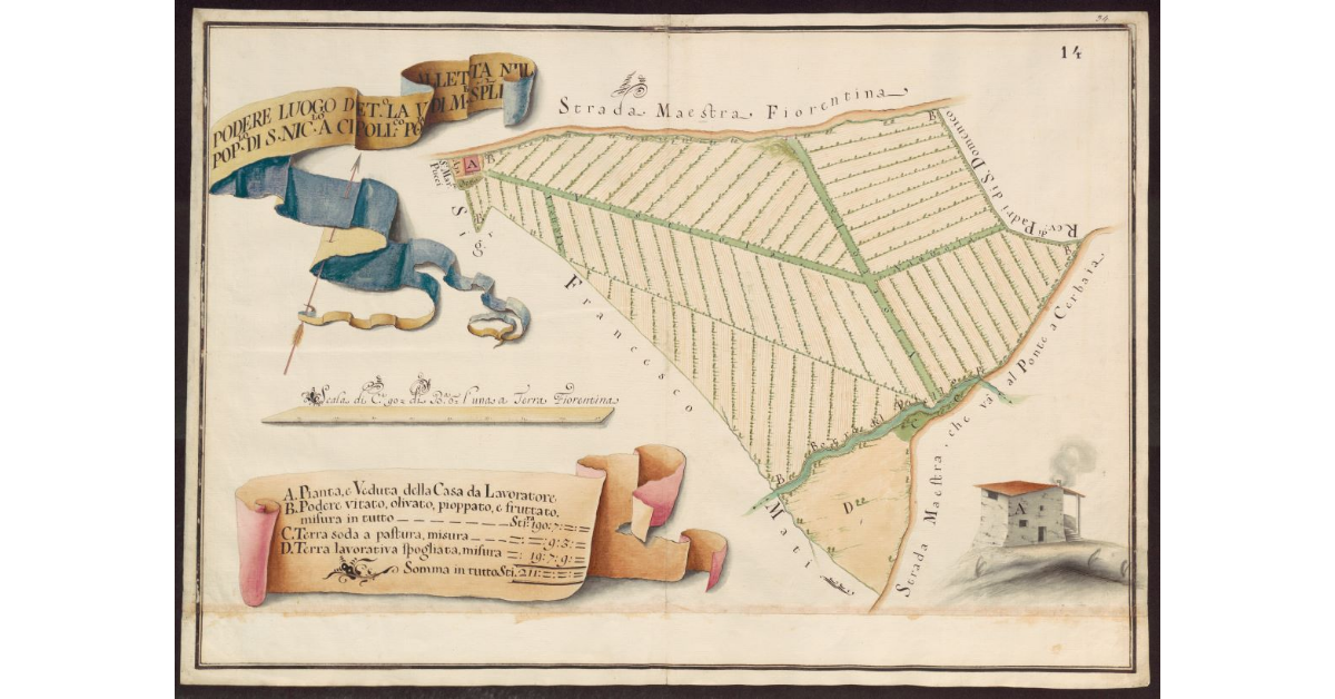 Podere luogo detto la Valletta nel Popolo di S. Niccolò a Cipollatico Potesteria di Montespertoli