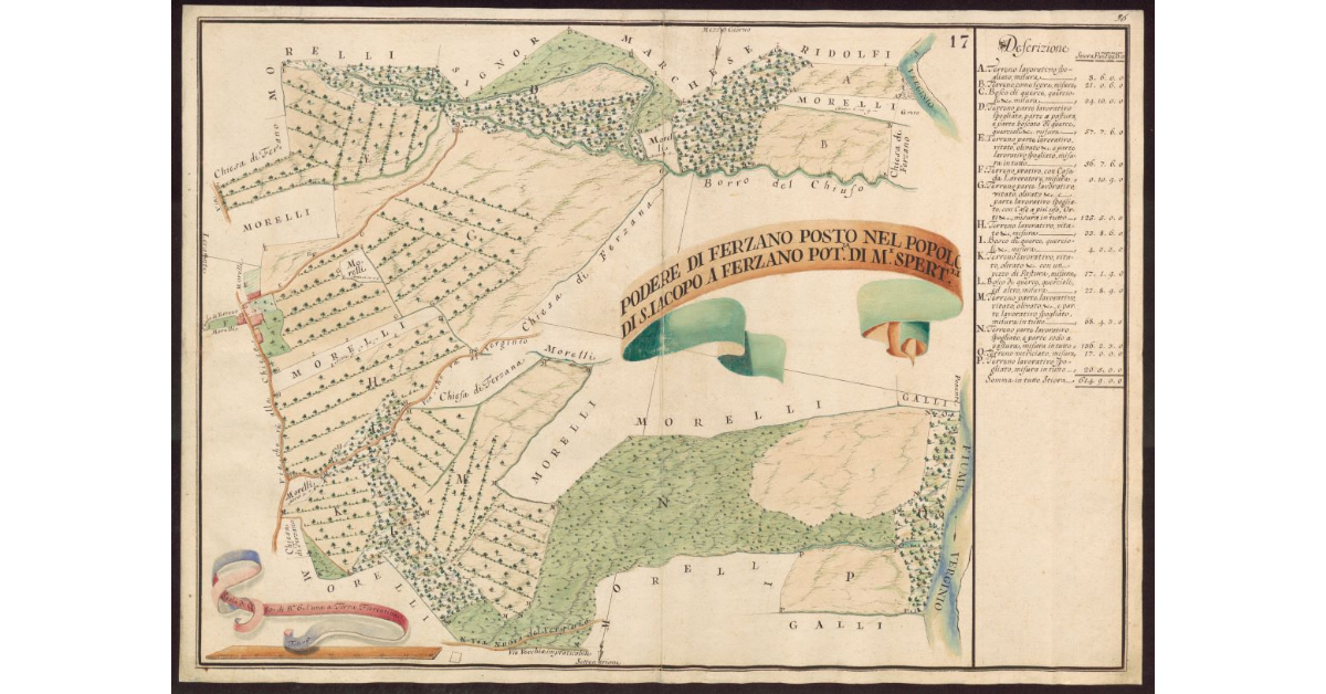 Podere di Ferzano posto nel Popolo di S.Iacopo a Ferzano Potesteria di Montespertoli