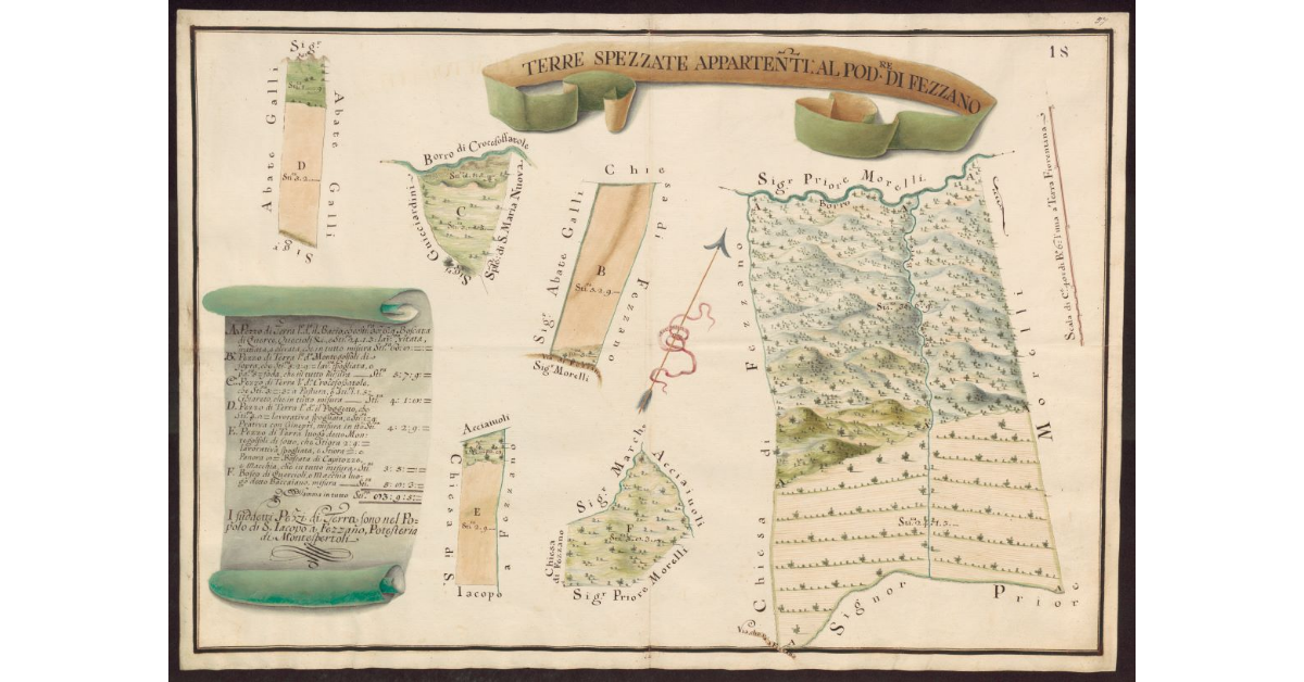 Terre spezzate appartenenti al Podere di Fezzano