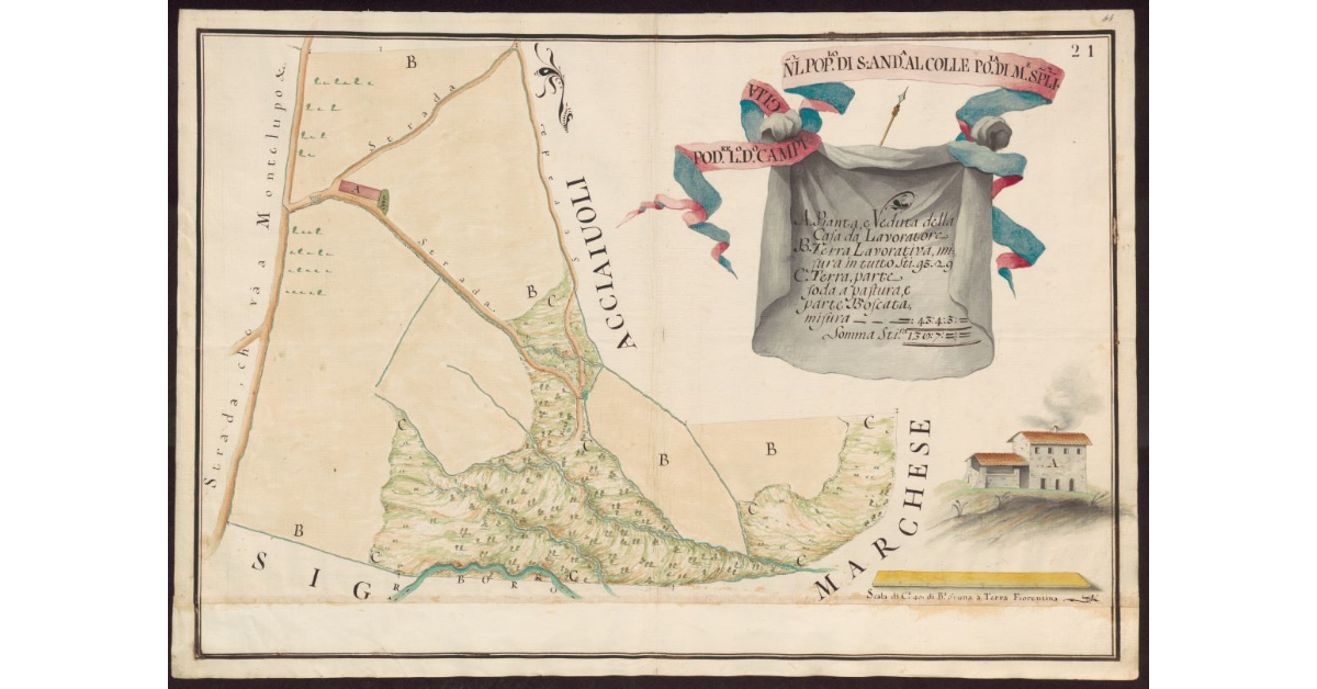 Podere luogo detto Campiglia nel Popolo di S. Andrea al Colle Podesteria di Montespertoli