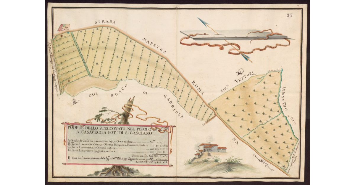Podere dello Stecconato nel Popolo di S. Maria a Casaveccia Potesteria di S. Casciano