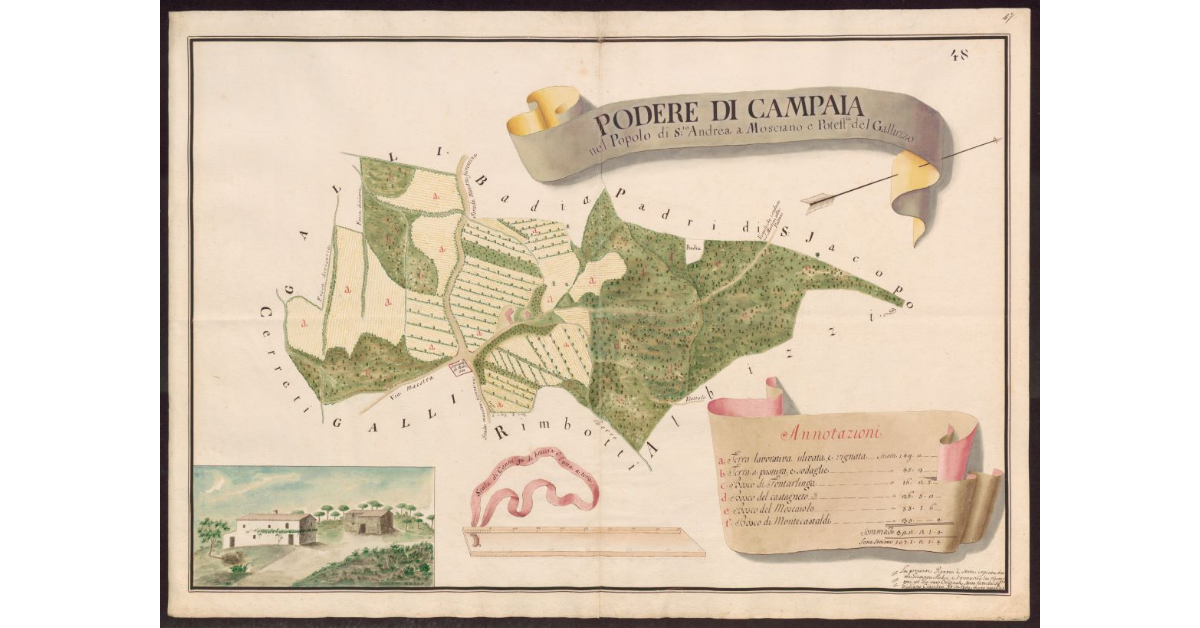 Podere di Campaia nel Popolo di S. Andrea a Mosciano e Potesteria del Galluzzo