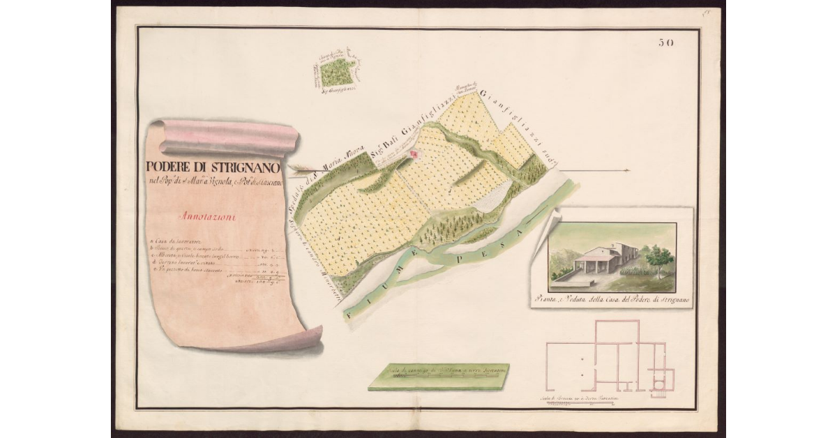 Podere di Strignano nel Popolo di S. Maria a Vignola, e Potesteria di S. Casciano