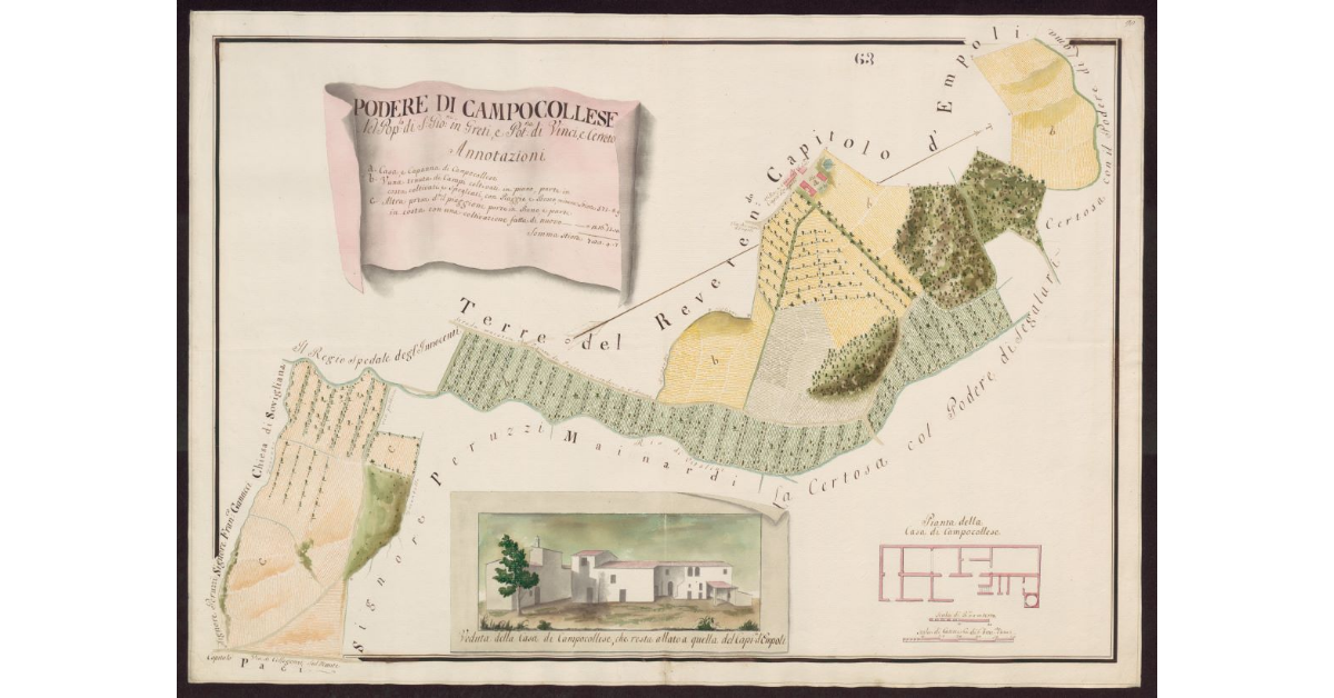 Podere di Campocollese nel Popolo di S. Gio. in Greti, e Potesteria di Vinci e Cerreto