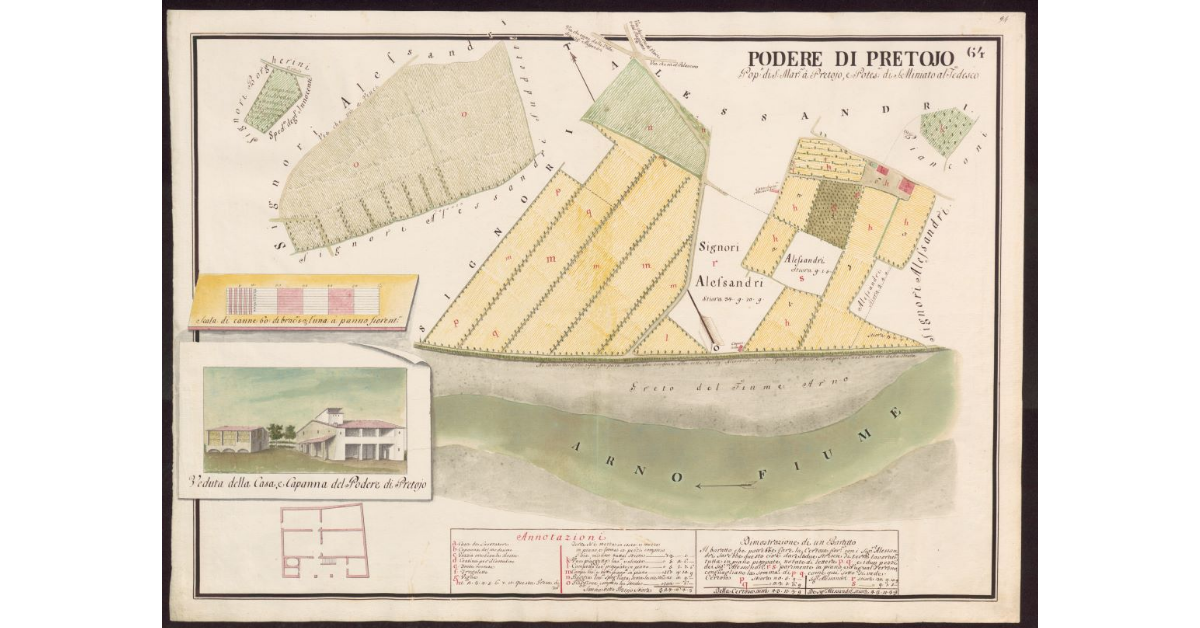Podere di Pretojo Popolo di S. Maria a Pretojo, e Potesteria di S. Miniato al Tedesco