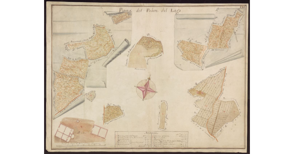 Pianta del Podere del Lago