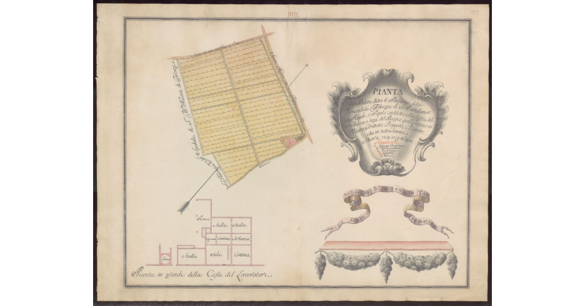 Pianta del Podere detto Il Ponticino