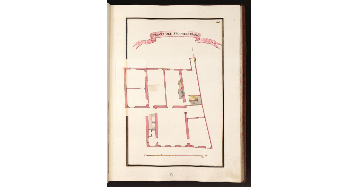 Pianta del secondo piano [della Casa sul Corso posta in Cappella di S. Vitale luogo detto Lo Spianato]